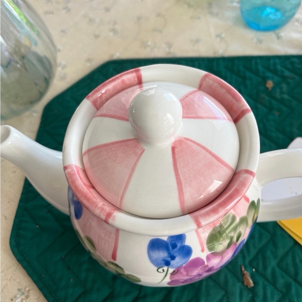 Floral Ceramic Teapot - Picture 3 of 5